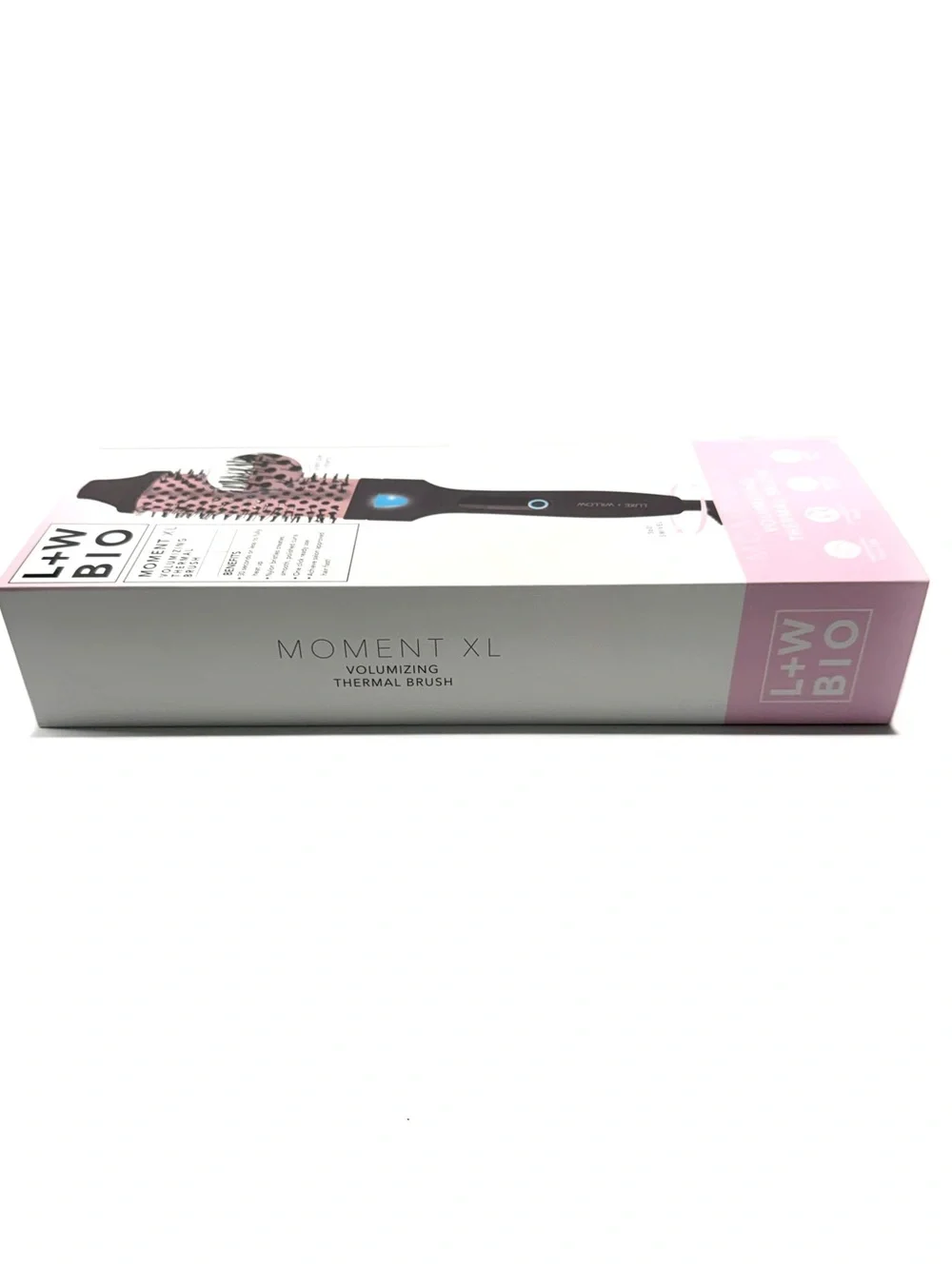 Luxe And Willow BIO Moment XL Volumizing Thermal Brush — Pink & Black NWT